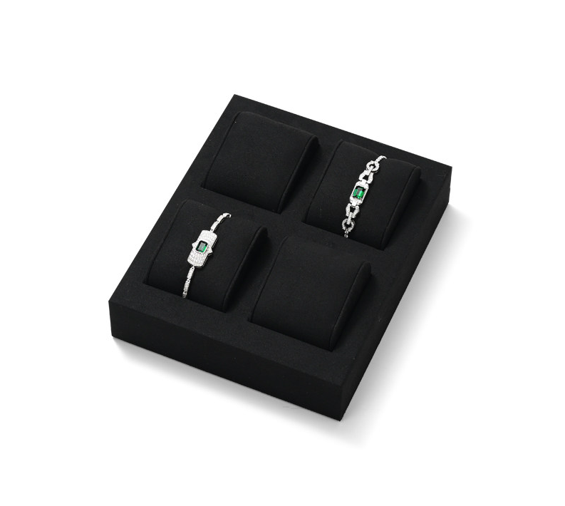 Black Microfiber Jewelry Display Set