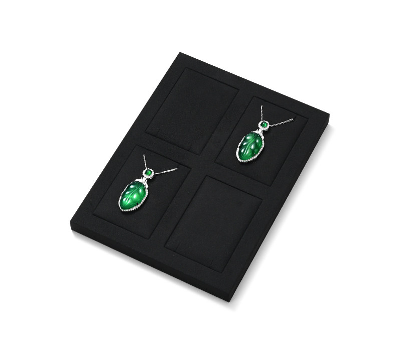 Black Microfiber Jewelry Display Set