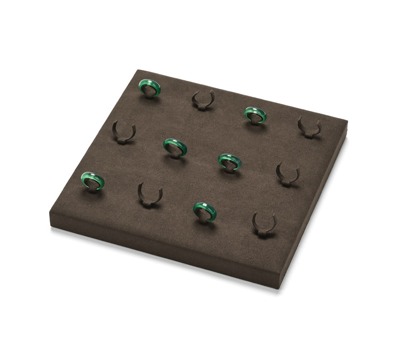 Coffee Microfiber Jewelry Display Stand