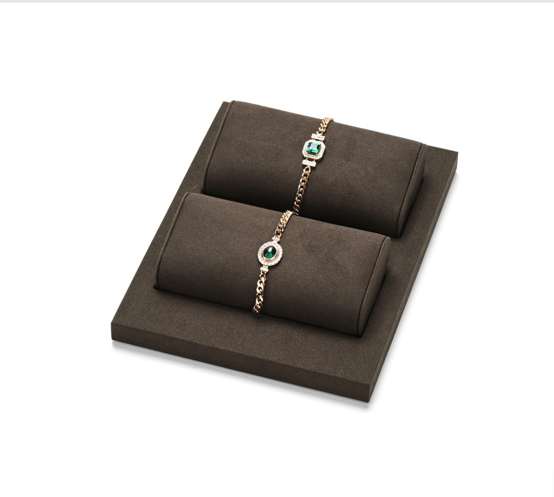 Coffee Microfiber Jewelry Display Stand