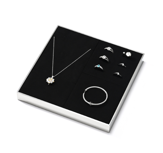 Black Metal Jewelry Display Stand