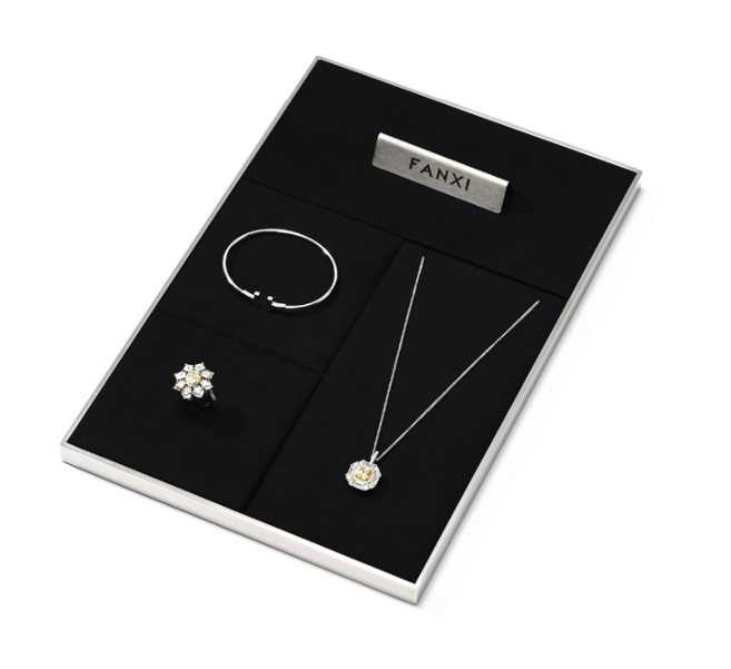Black Metal Jewelry Display Stand