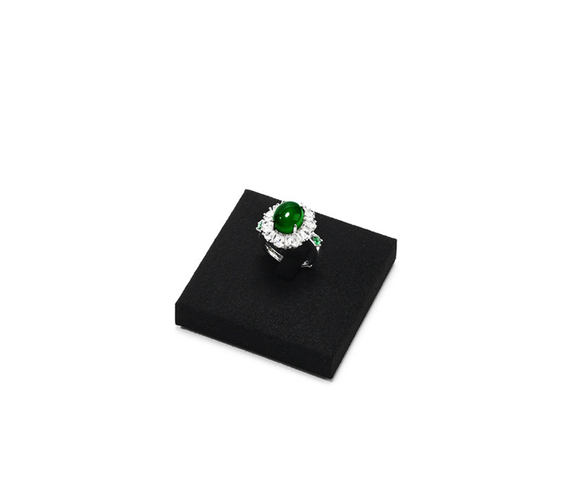 Black Microfiber Ring Display Stand