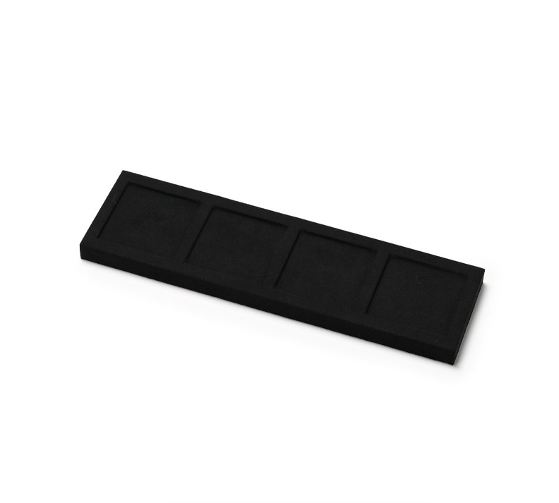 Black Microfiber Ring Display Stand