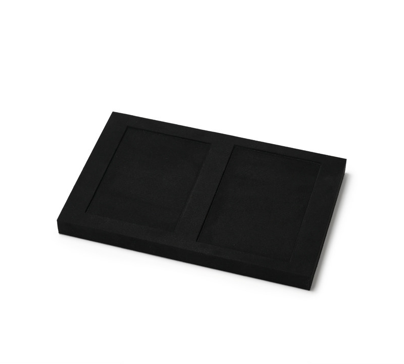 Black Microfiber Ring Display Stand