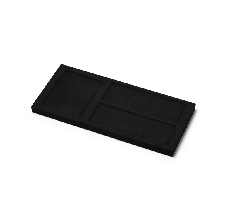 Black Microfiber Ring Display Stand