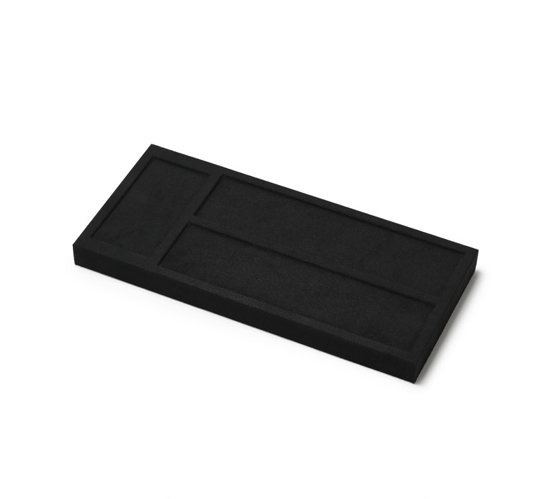 Black Microfiber Ring Display Stand