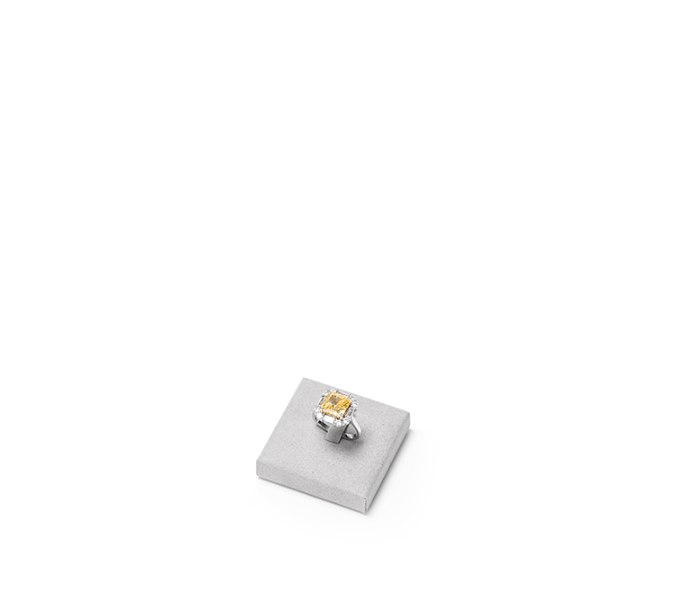 Gray Microfiber Jewelry Display Stand