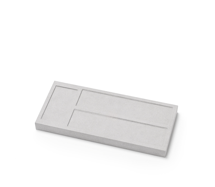Gray Microfiber Jewelry Display Stand