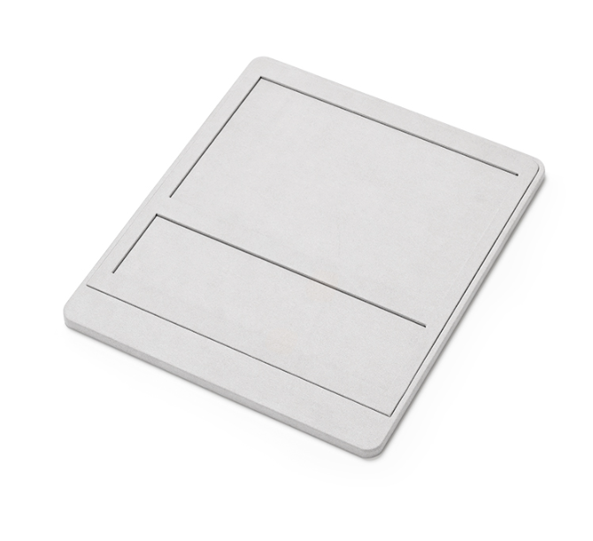 Gray Microfiber Jewelry Display Stand