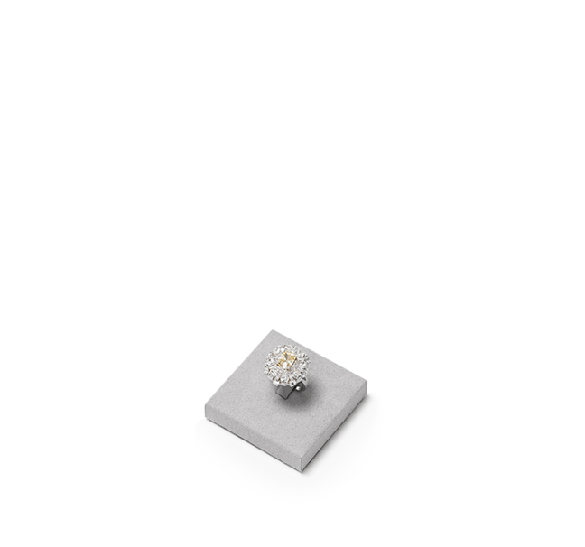Gray Microfiber Jewelry Display Stand