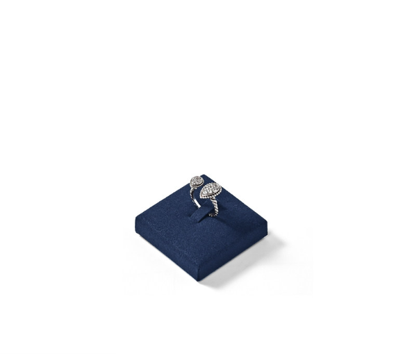 Blue Microfiber Jewelry Display Set
