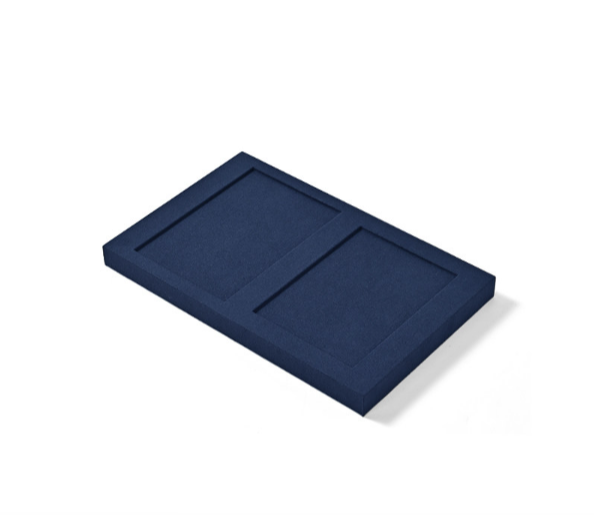 Blue Microfiber Jewelry Display Set