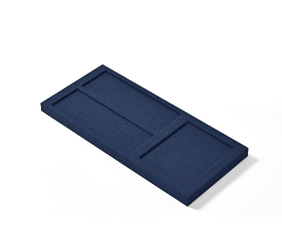 Blue Microfiber Jewelry Display Set