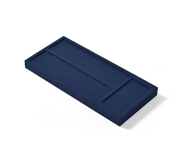 Blue Microfiber Jewelry Display Set