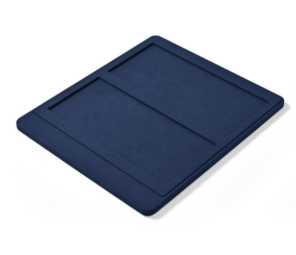 Blue Microfiber Jewelry Display Set