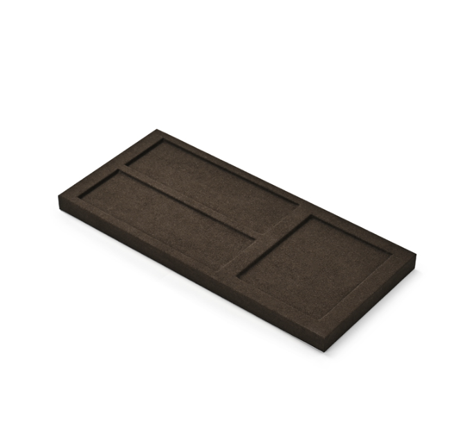 Brown Microfiber Ring Display Stand