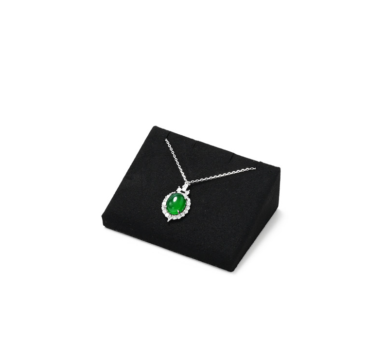 Black Microfiber Jewelry Display Stand