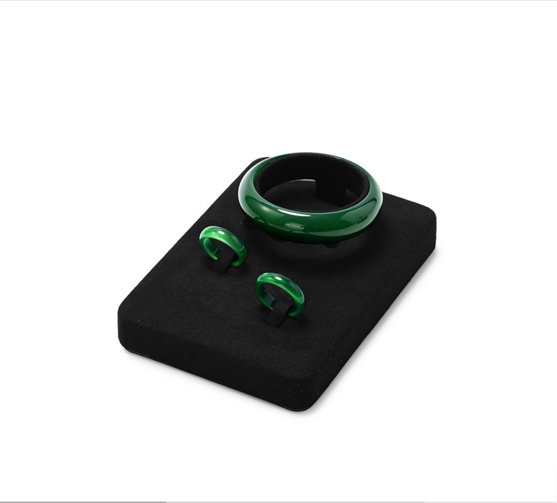 Black Microfiber Jewelry Display Stand
