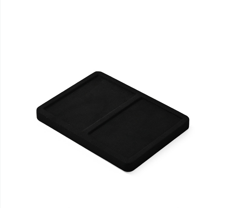 Black Microfiber Jewelry Display Stand