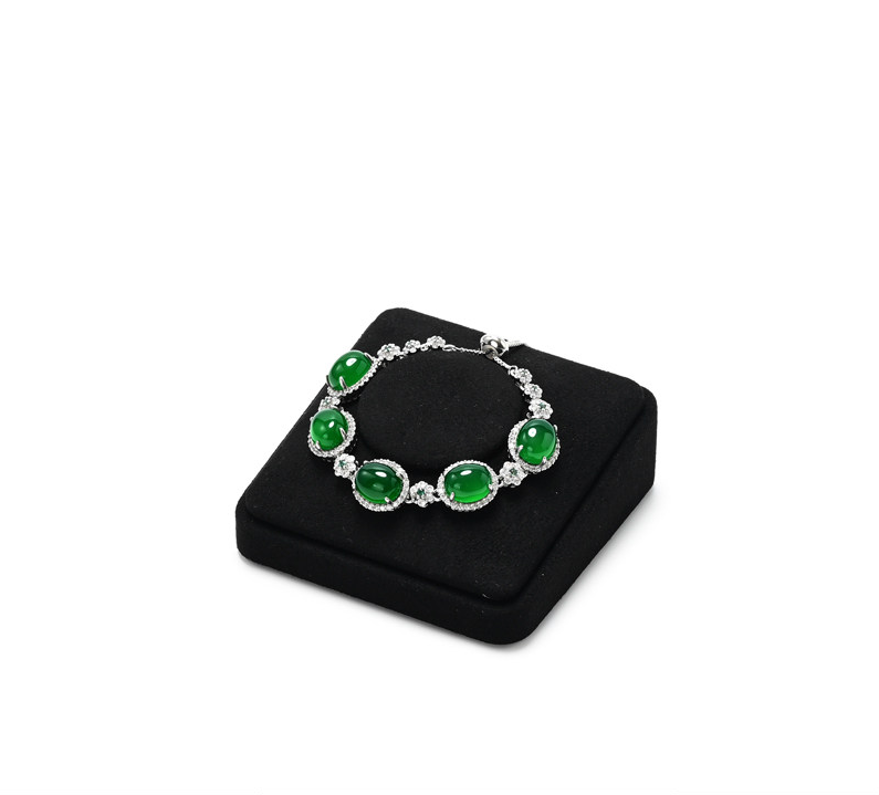 Black Microfiber Jewelry Display Stand