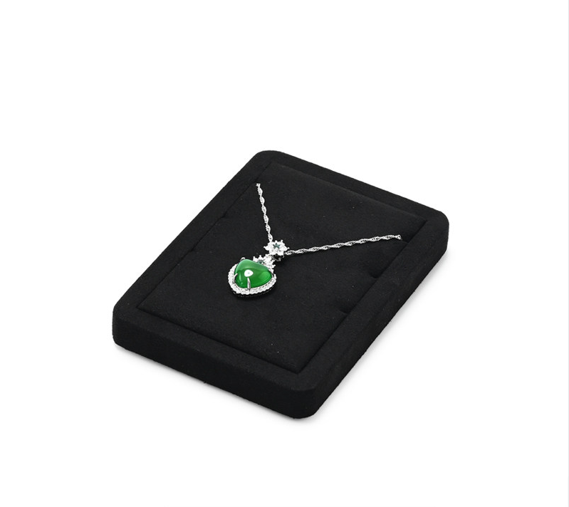 Black Microfiber Jewelry Display Stand