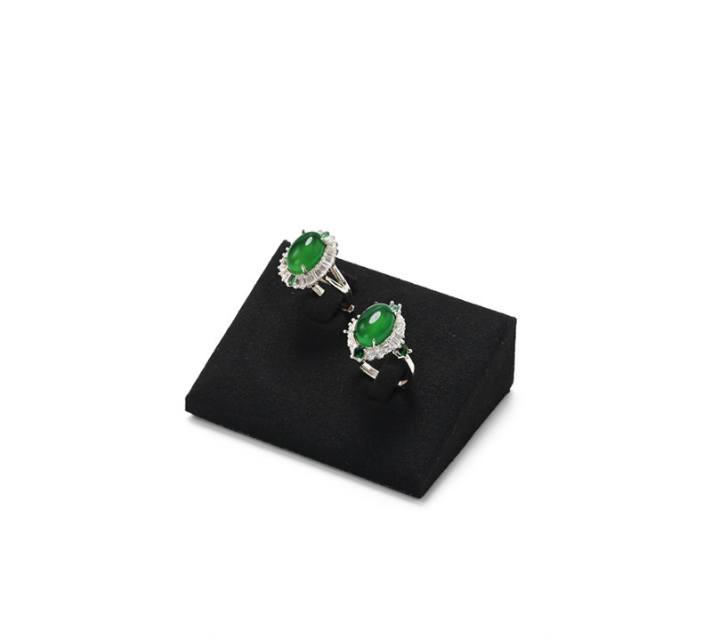 Black Microfiber Jewelry Display Stand
