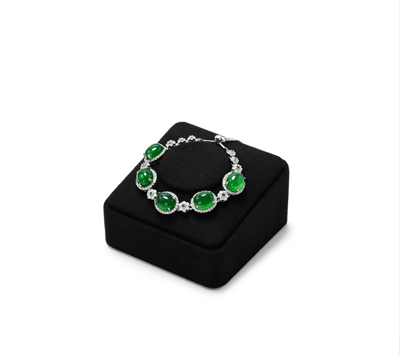 Black Microfiber Jewelry Display Stand