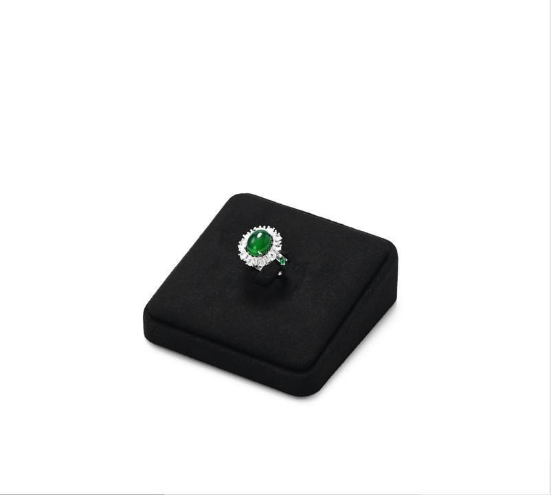 Black Microfiber Jewelry Display Stand