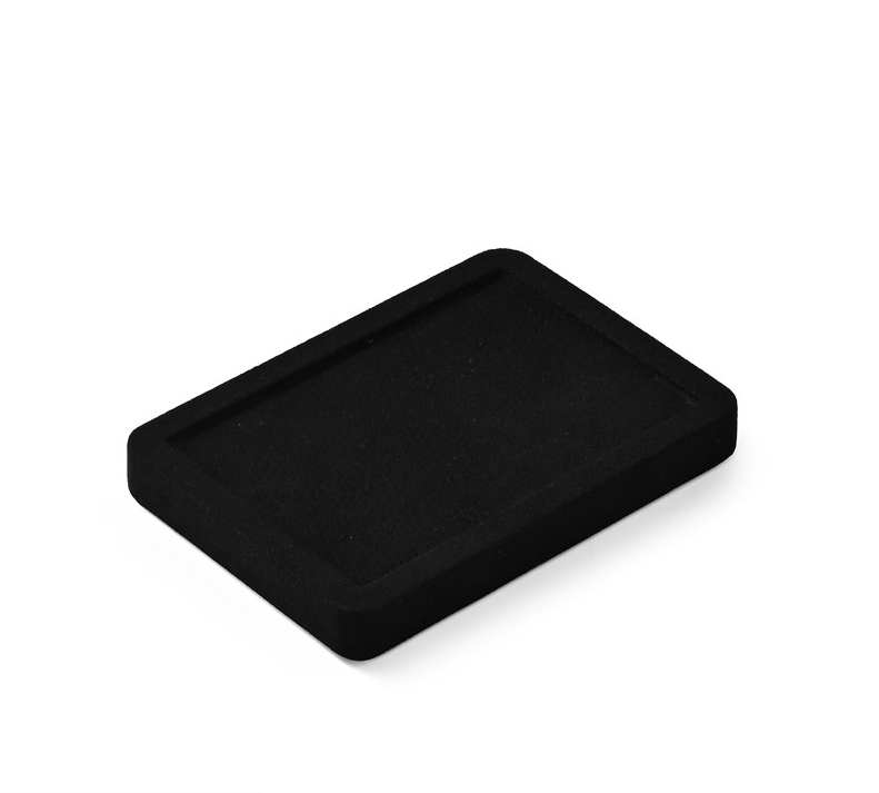 Black Microfiber Jewelry Display Stand