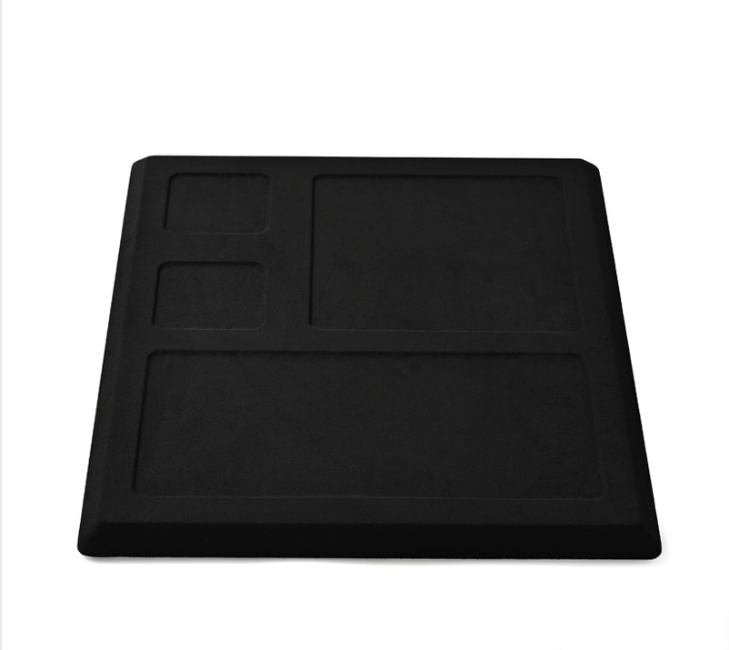 Black Microfiber Jewelry Display Stand