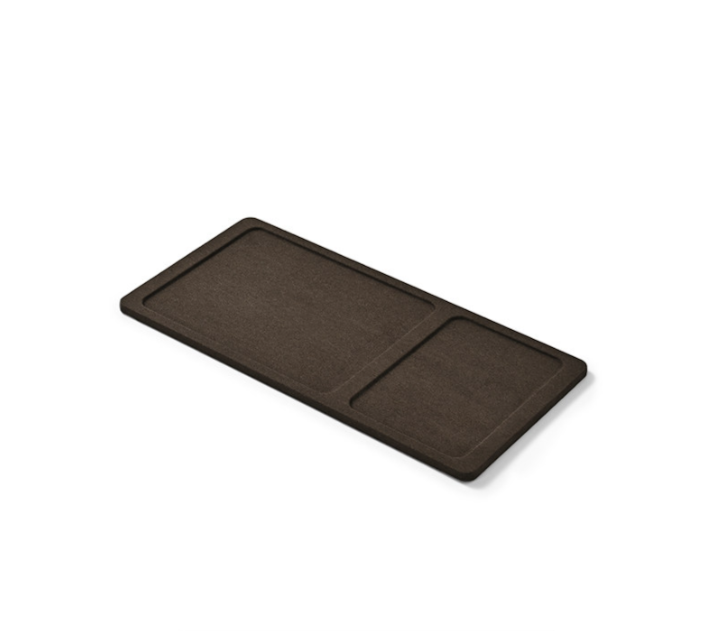 Brown Microfiber Ring Display Stand