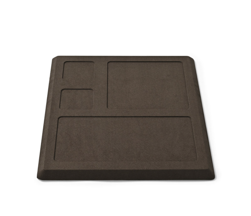 Brown Microfiber Ring Display Stand