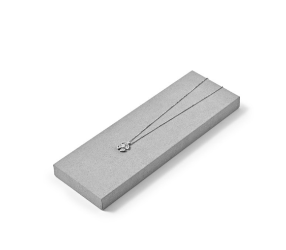 Gray Microfiber Earring Display Stand