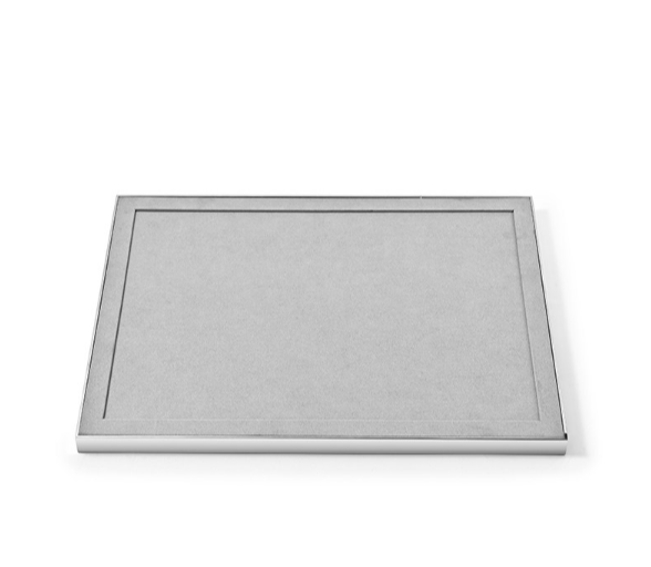 Gray Microfiber Earring Display Stand