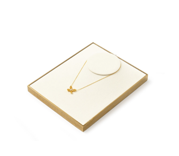 Off-White Metal Jewelry Display Set