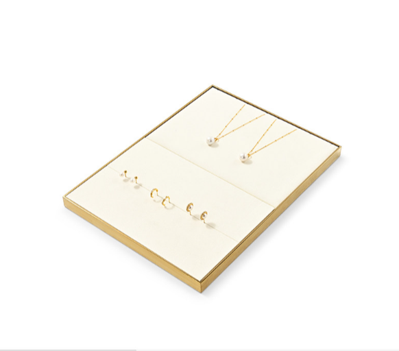 Off-White Metal Jewelry Display Set