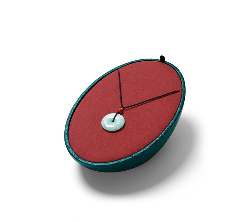 Red Leather Microfiber Jewelry Display Set