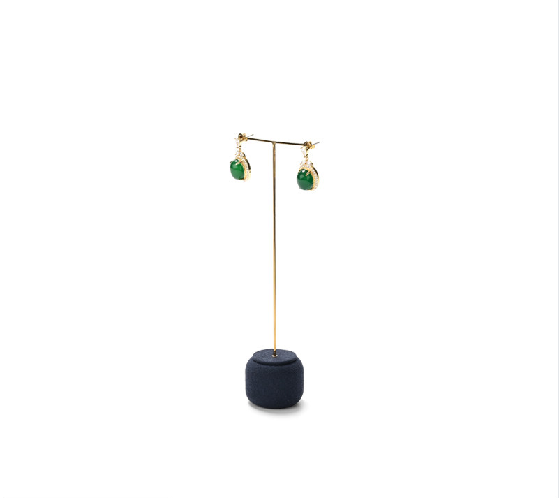 Blue Leather Microfiber Pendant Display Stand