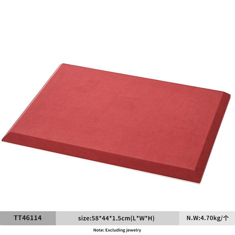 Green & Red Leather Microfiber Jewelry Display Stand