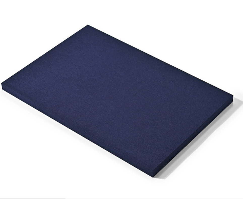 Blue Microfiber Metal Jewelry Display Set