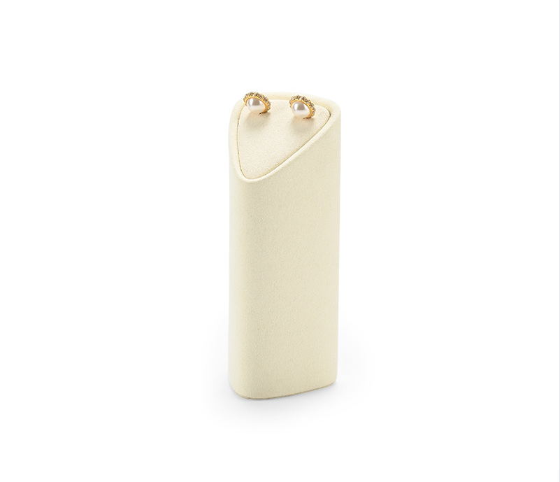 Beige Microfiber Jewelry Display Set