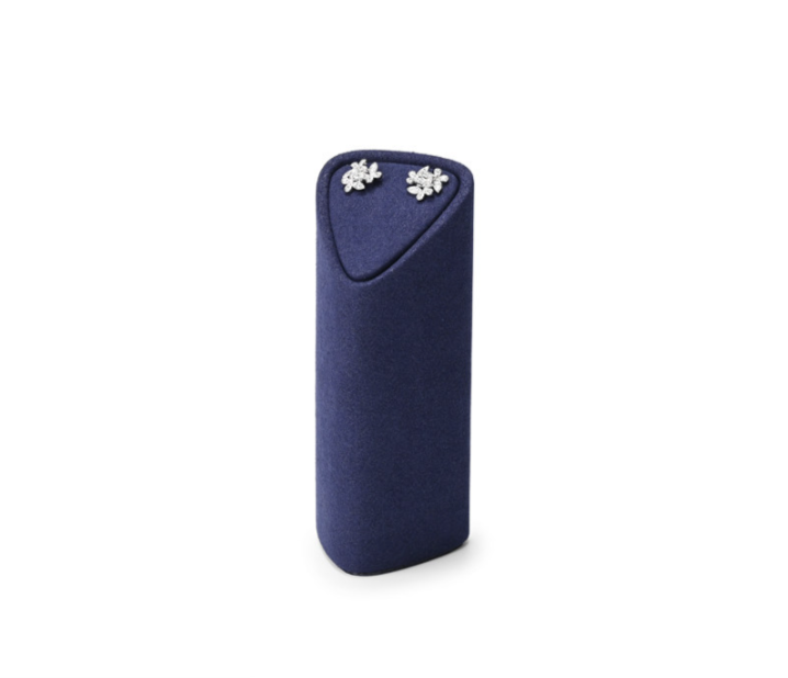 Blue Microfiber Jewelry Display Set