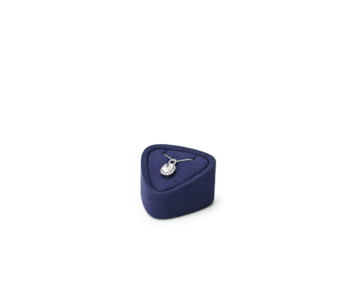 Blue Microfiber Jewelry Display Set