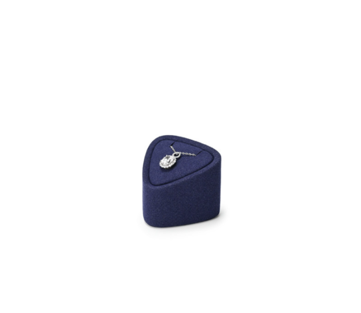 Blue Microfiber Jewelry Display Set