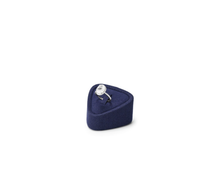 Blue Microfiber Jewelry Display Set