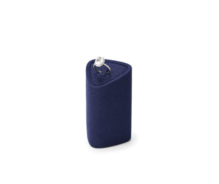 Blue Microfiber Jewelry Display Set