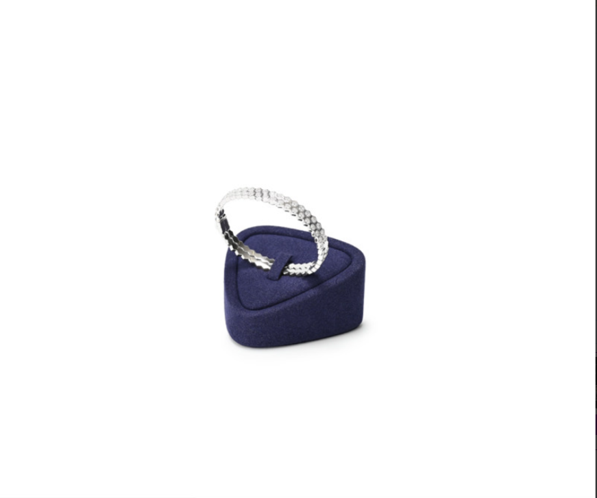 Blue Microfiber Jewelry Display Set