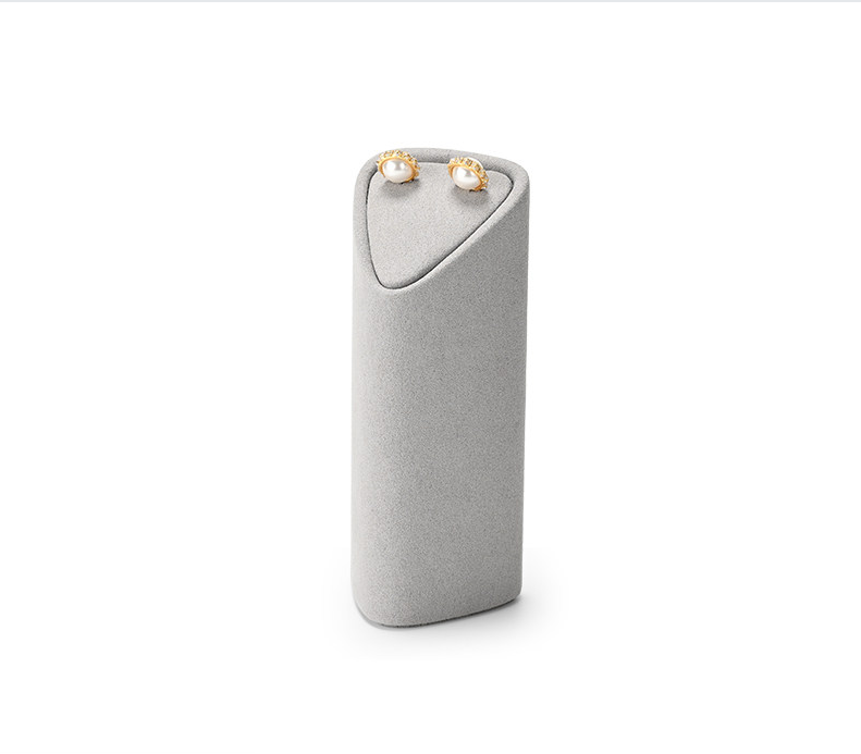 Gray Microfiber Jewelry Display Set