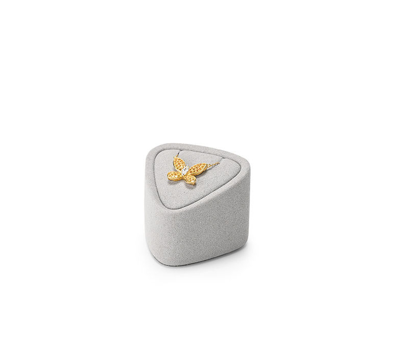 Gray Microfiber Jewelry Display Set